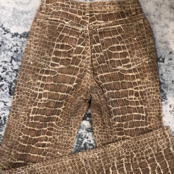 Roberto CAVALI SNAKE PRINT METALLIC JEANS | KIANA - Picture 6 of 7